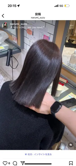 カラー 🎀すず🎀 白楽駅・神奈川大学のヘアスタイル