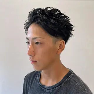 パーマ メンズ Chic 押上 山口 卓朗のヘアスタイル