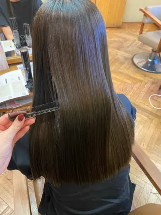 ロング カラー 透明感カラー/ 小顔カット/ミヅキのヘアスタイル