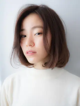 ミディアム カラー パーマ 山下 直人のヘアスタイル