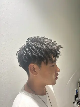 ミディアム メンズ レイヤーカット/艶髪 /パーマaikoのヘアスタイル