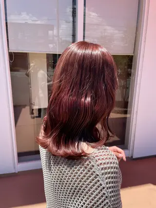 ミディアム 福岡 ゆうわのヘアスタイル