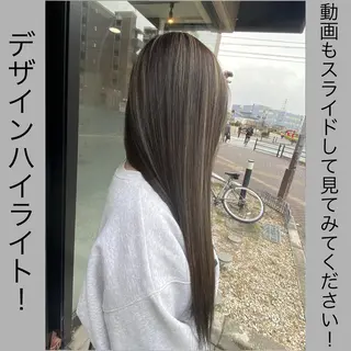 ロング カラー ヘアアレンジ Belle hair Design青野大貴のヘアスタイル