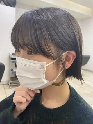 ショート カラー 韓国レイヤー×モテ髪 /MITSUKI🤍のヘアスタイル