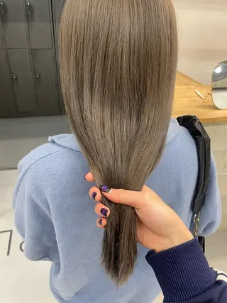 ミディアム カットモデル/ ハイトーン/ゆうあのヘアスタイル