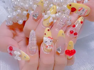 ネイル 🎀鈴音🎀 ワンホンネイルのネイルデザイン
