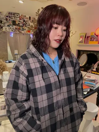 ミディアム カラー 太田 妃香/岡崎美容室のヘアスタイル