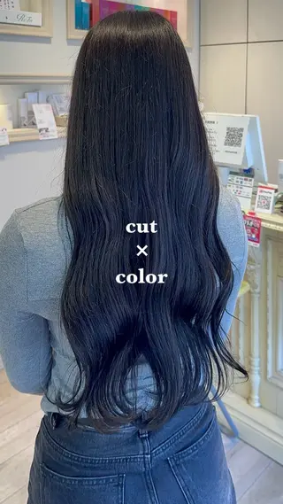 セミロング カラー ヘアアレンジ 韓国ヘア/レイヤー 顔周りカット/ユキナのヘアスタイル