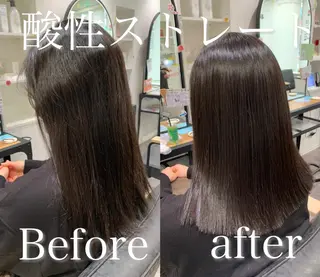 セミロング 【酸性ストレート】 宮下和明のヘアスタイル