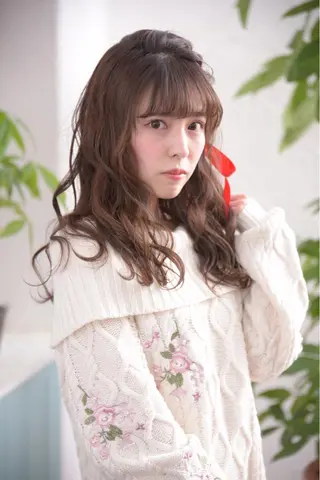 ロング カラー ヘアアレンジ CORE blanc所属・COREblanc ゆきの／表参道 原宿のヘアスタイル