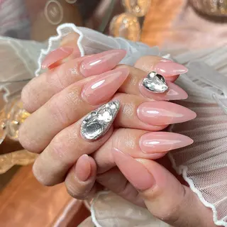 ネイル 23時まで❤︎韓国、 ワンホンネイルのネイルデザイン