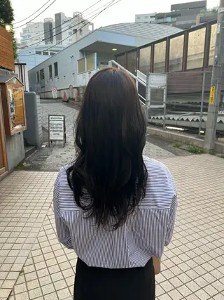 ロング カラー 【髪質改善/縮毛矯正 /カラー】ホサカのヘアスタイル