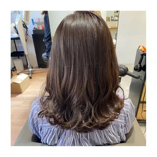 セミロング 小國 綾かのヘアスタイル