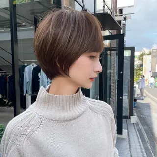 ショート カラー ブリーチなし/暖色/ 透明感/ririkaのヘアスタイル