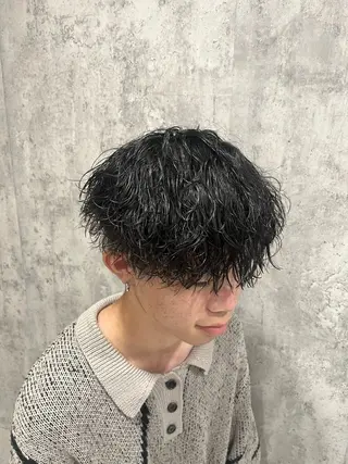 ショート パーマ メンズ 💈メンズパーマ の神様💈よしやのヘアスタイル