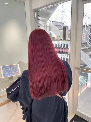 ロング カラー ヘアアレンジ 艶髪✨寒色カラー✨ 翁長孝輔のヘアスタイル