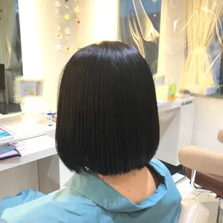 ショート パーマ 安井　昴 💫ブリーチ縮毛矯正のヘアスタイル