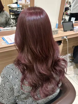 ロング カラー ヘアアレンジ 奥村 美郁子のヘアスタイル