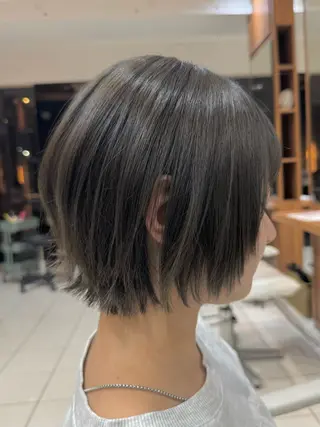 ショート 髪質改善×白髪ぼかし 美容師✂️武澤龍賀のヘアスタイル