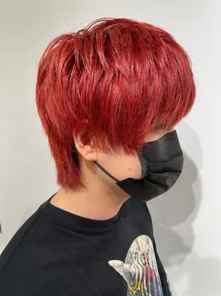 ショート カラー パーマ ヘアアレンジ メンズ パーソナルカラー合わ せたカラー🤍なつみのヘアスタイル