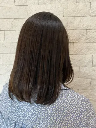 ミディアム カラー とびまつ /ショート/脱白髪染のヘアスタイル