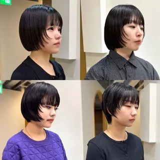 ショート ぱつっとボブ/ショ ート/タカダアスミのヘアスタイル