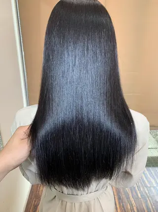 セミロング カラー 心斎橋美容室なつき♡ 大阪酸性ストレートのヘアスタイル