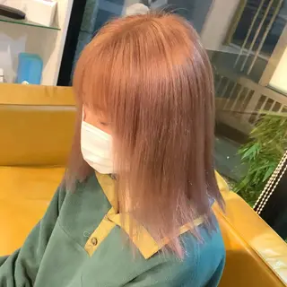 ミディアム カラー 山田勇真 ボブ/縮毛矯正/金山のヘアスタイル