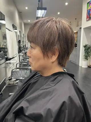 ショート カラー パーマ/縮毛矯正 揚村武斗のヘアスタイル