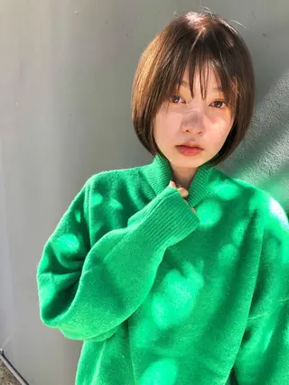 ショート 縮毛矯正、髪質改善 肘以上無料のヘアスタイル