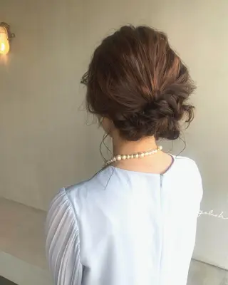 ミディアム ブリーチ/アレンジ 天満/chihiroのヘアスタイル