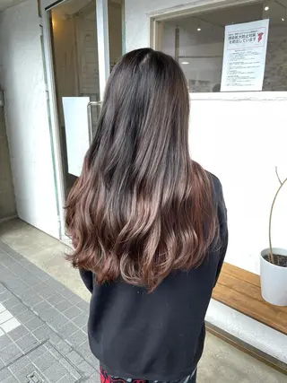 ロング カラー キッズ 正分 真美のヘアスタイル
