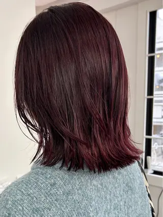 セミロング カラー ボブ/透明感カラー /サナ🌼のヘアスタイル