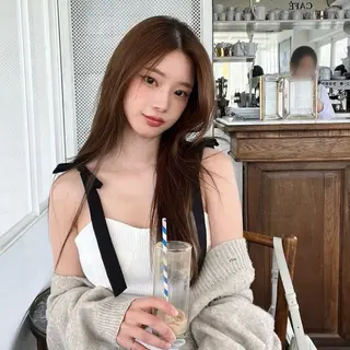 カラー 🤍ベージュ/透明感 韓国ヘア/まりん🤍のヘアスタイル