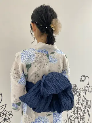 ヘアアレンジ ベージュ/アレンジ /横浜/杉本千夏のヘアスタイル