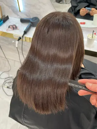 ロング 髪質改善縮毛矯正🫧 村上蒼生のヘアスタイル