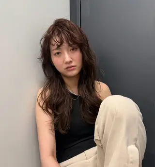 セミロング カラー Daisy🎀天神・ 大名サロン🎀Rioのヘアスタイル