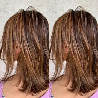 ミディアム カラー flocci🌙 フロクシのヘアスタイル