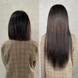 ミディアム 💎馴染むエクステ ×カラーTOMO💎のヘアスタイル