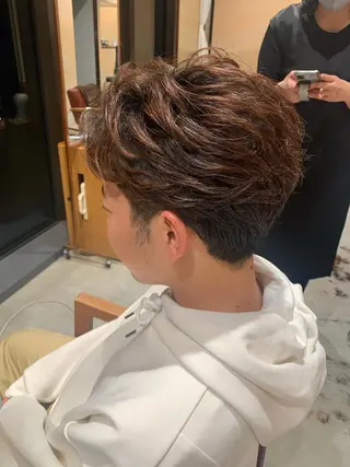 メンズ 箭内葉月🌿 フェザーパーマ🌿のヘアスタイル