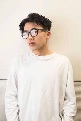 ミディアム メンズ 千葉 慎也のヘアスタイル