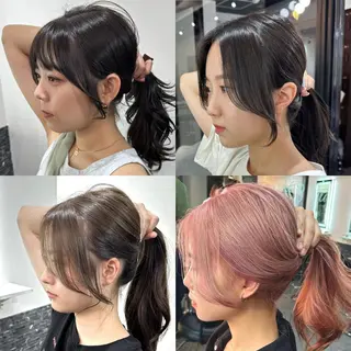 ロング カラー 韓国風レイヤー🗝要 暗透カラー📓吉祥寺のヘアスタイル