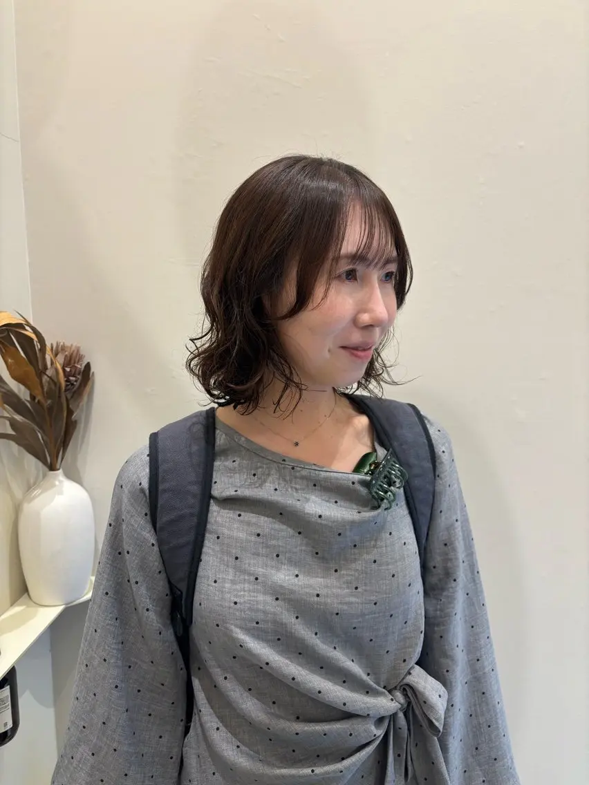 ミディアム ミディアムパーマ 🫧glad🫧 田村雪乃のヘアスタイル