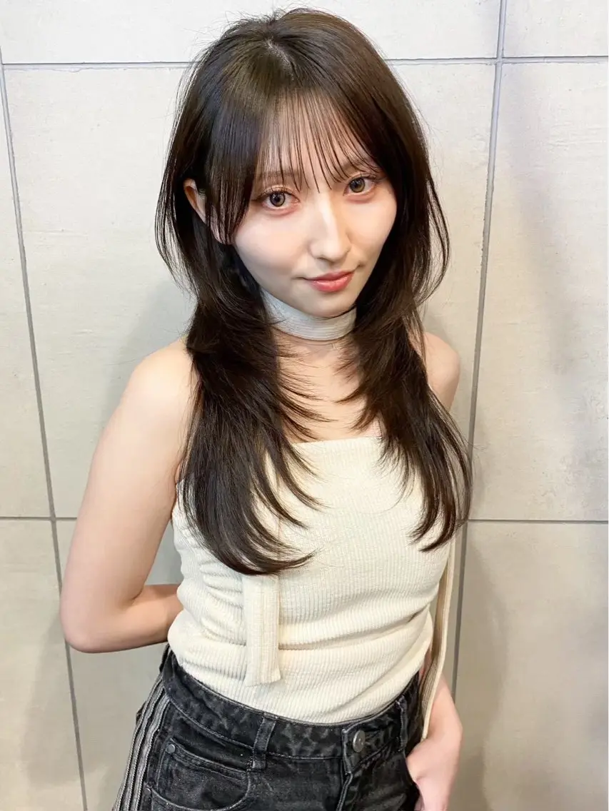 ロング TLUUS/大阪梅田 ボブ ショート✨️蓮のヘアスタイル