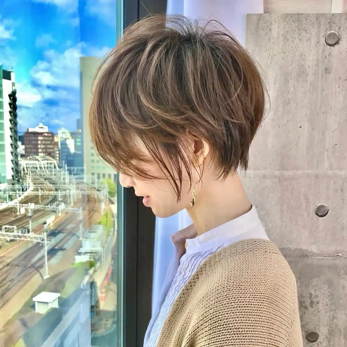 🥈人気🥈【‪特別価格メニュー‪‬】似合わせカット＋透明感カラー【ショート限定✨️】の写真