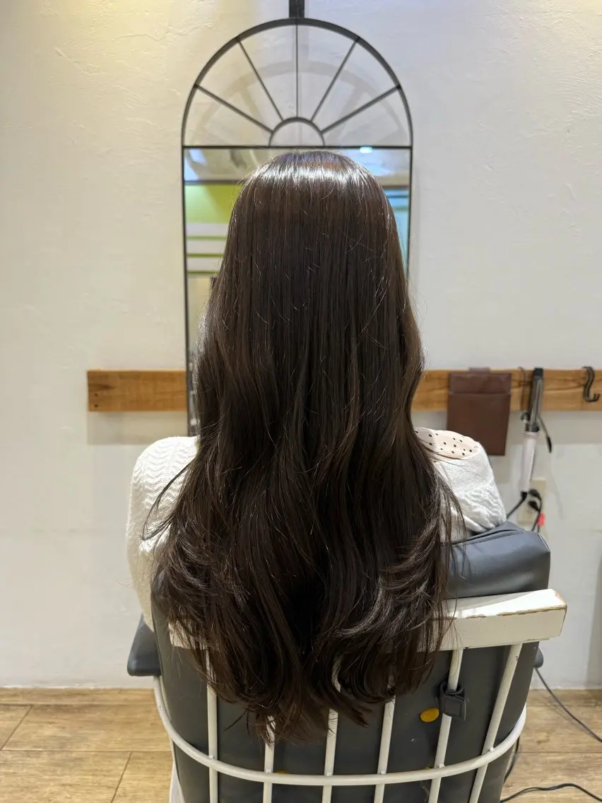 セミロング カラー ヘアカラー Meguro/海外風 /艶カラー⭐️のヘアスタイル
