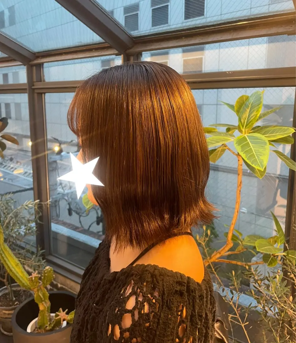 カラー 𝐌𝐢𝐮♥韓国風 艶カラー♥のヘアスタイル