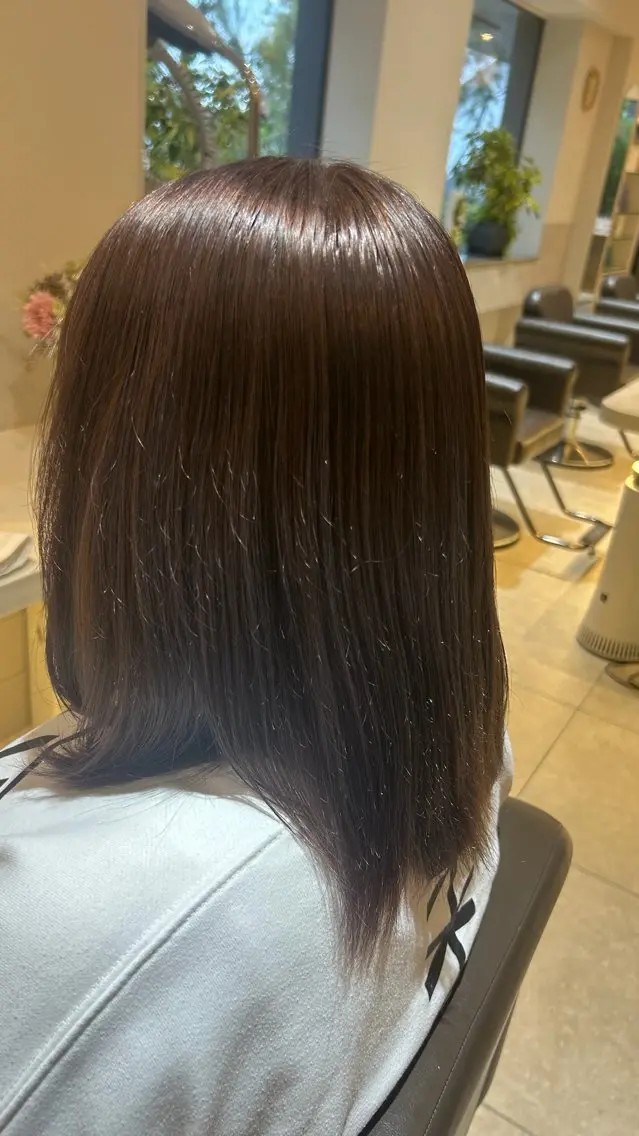 ミディアム 永田 風音のヘアスタイル