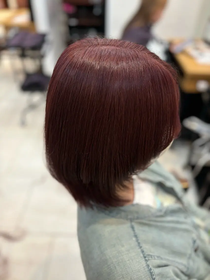 カラー ブリーチ ブリーチなしカラー カット ヘアカラー ボブ/ミディアム 親しみやすさ/さくらのヘアスタイル