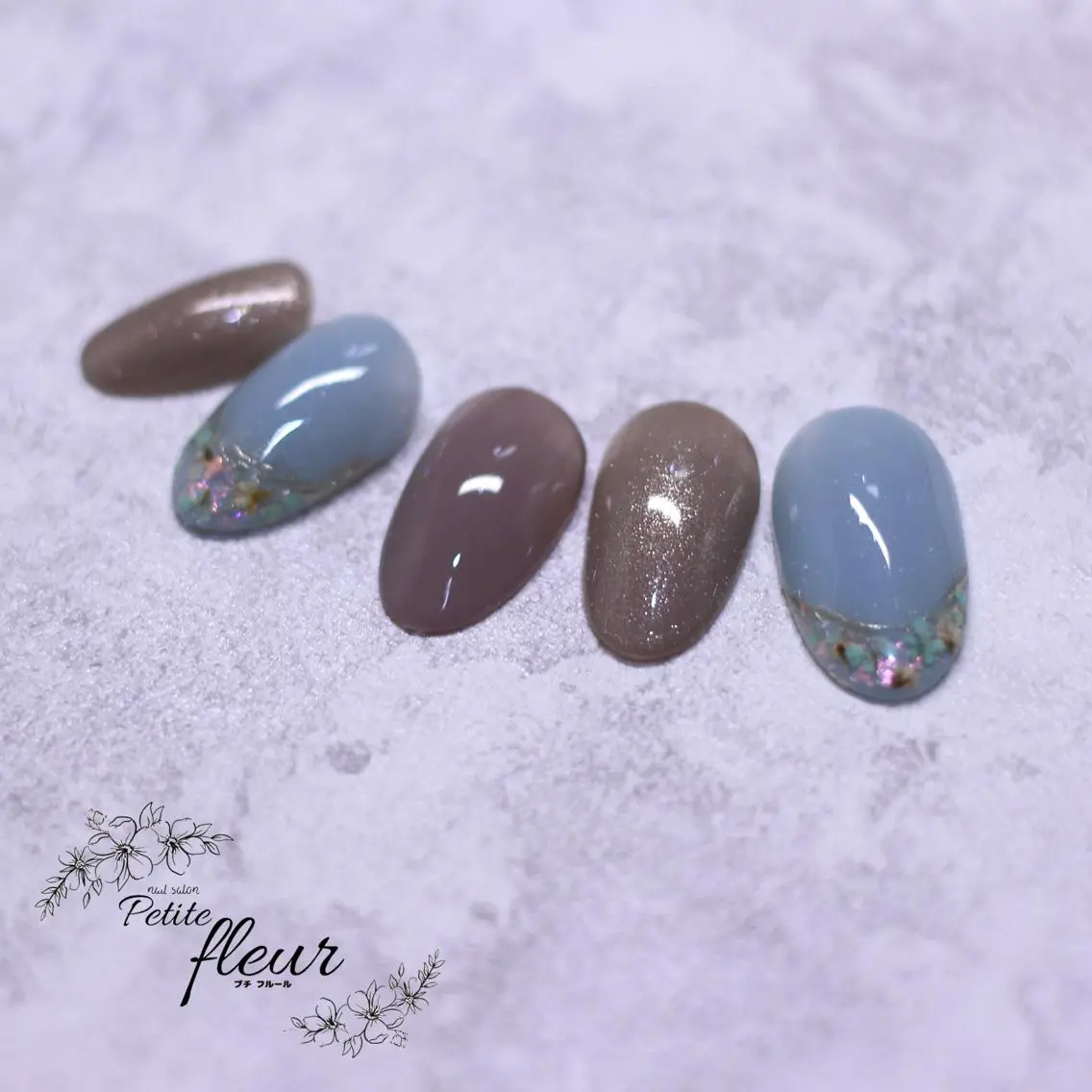 ネイル フラワーネイル フレンチネイル ❁⃘*。Petite fleur❁⃘*りさのネイルデザイン